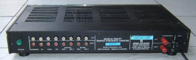 MUSICAL FIDELITY TEMPEST INTEGRATED 現状品 MUSICAL FIDELITY TEMPEST INTEGRATED 現状品 MUSICAL FIDELITY